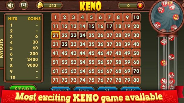 Chơi Game keno Nohu90 trực tuyến với các bước đơn giản